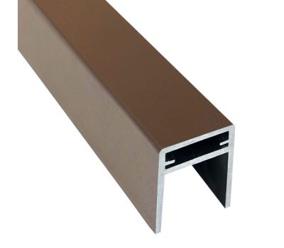 П-профиль алюминиевый 35x25 Венге от производителя  EasyDecking по цене 750 р