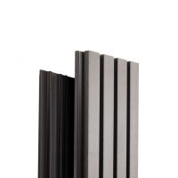 Реечная фасадная панель Техно Серый Реечная фасадная панель Техно Серый