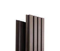 Реечная фасадная панель Техно Венге Реечная фасадная панель Техно Венге