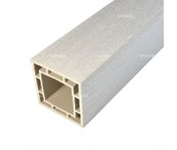 Столб из ДПК WOOD Слоновая кость