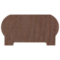 Заглушка торцевая для перил ДПК 95х50 Шоколад Заглушка торцевая для перил ДПК 95х50 Шоколад