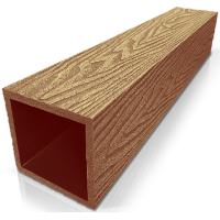 Столб ДПК 3D фактура дерева Бук Столб ДПК 3D фактура дерева Бук