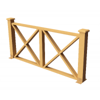 Декоративные ограждения ДПК " Тауэр", Песчаник, шлифованное Декоративные ограждения ДПК " Тауэр", Песчаник, шлифованное