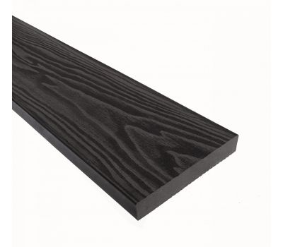 Террасная доска Смарт 3D Полнотелая без паза Черное дерево от производителя  Terrapol по цене 1 195 р