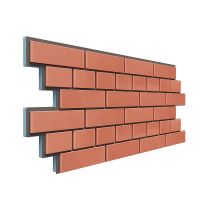 Фасадная термопанель Кирпич 20 мм - Красный Фасадная термопанель Кирпич 20 мм - Красный