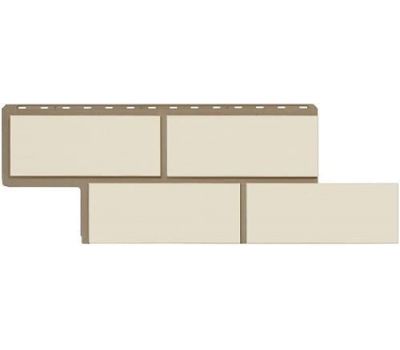 Фасадные панели (цокольный сайдинг)  Неаполитанский камень Белый от производителя  Альта-профиль по цене 498 р