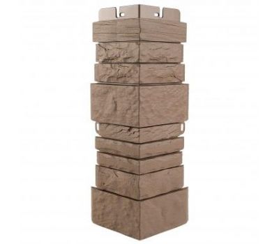 Угол наружный Скалистый камень ЭКО Терракотовый от производителя  Альта-профиль по цене 324 р