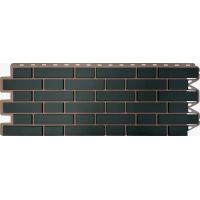 Фасадные панели (цокольный сайдинг) Кирпич клинкерный Графит