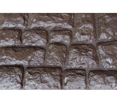 Фасадные панели Камень крупный Коричневый от производителя  Aelit по цене 384 р