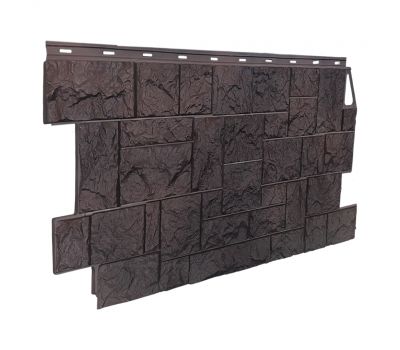 Фасадные панели (цокольный сайдинг) коллекция камень дикий - Коричневый от производителя Fineber по цене 642 р Фасадные панели (цокольный сайдинг) коллекция камень дикий - Коричневый от производителя Fineber по цене 642 р