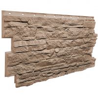 Фасадные панели (цокольный сайдинг) коллекция Скала - Песочный Фасадные панели (цокольный сайдинг) коллекция Скала - Песочный