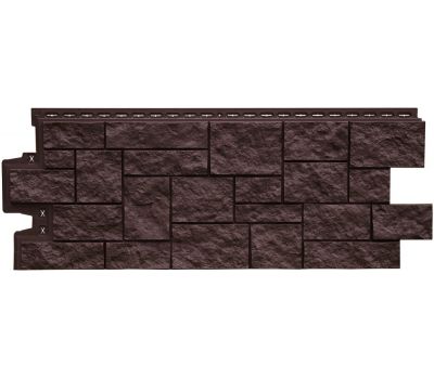 Фасадные панели Стандарт Дикий камень Шоколадный (Коричневый) от производителя  Grand Line по цене 450 р