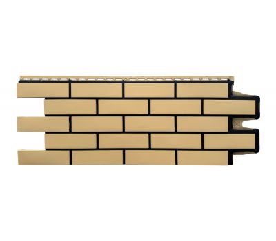 Фасадные панели Премиум клинкерный кирпич Песочный (шов RAL 9005) от производителя Grand Line по цене 540 р Фасадные панели Премиум клинкерный кирпич Песочный (шов RAL 9005) от производителя Grand Line по цене 540 р