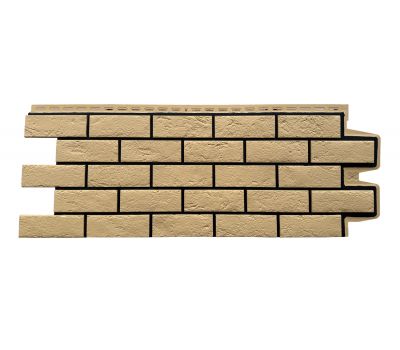 Фасадные панели Премиум состаренный кирпич Песочный (шов RAL 9005) от производителя  Grand Line по цене 540 р