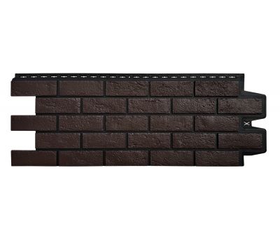 Фасадные панели Премиум состаренный кирпич Шоколадный (шов RAL 9005) от производителя  Grand Line по цене 540 р