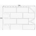 Фасадные панели (цокольный сайдинг) Блок - Темно-серый от производителя  Fineber по цене 522 р