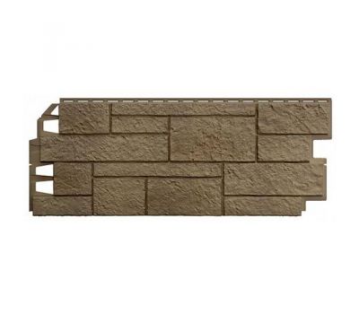 Фасадные панели (цокольный сайдинг) Песчаник Светло-Коричневый от производителя  ТЕХНОНИКОЛЬ по цене 630 р