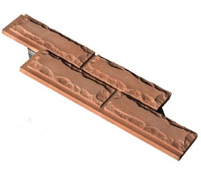 Фасадная плитка «Колотый кирпич» от производителя  «Кирисс Фасад» по цене 1 980 р