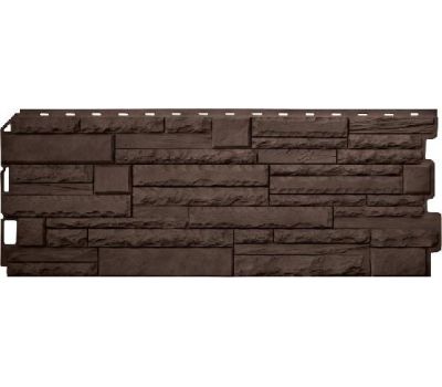 Фасадные панели Скалистый камень ЭКО Коричневый от производителя  Альта-профиль по цене 496 р