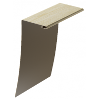 Околооконный профиль универсальный под дерево 89/254 мм Зрелый каштан Околооконный профиль универсальный под дерево 89/254 мм Зрелый каштан