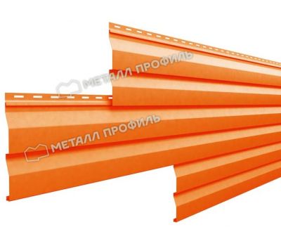 Металлический сайдинг МП СК-14х226 (ПЭ-01-2004-0.45) Чистый оранжевый от производителя  Металл Профиль по цене 751 р