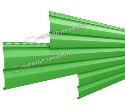 Металлический сайдинг МП СК-14х226 (ПЭ-01-6018-0.5) Жёлто-зелёный от производителя  Металл Профиль по цене 935 р