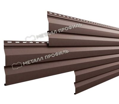 Металлический сайдинг МП СК-14х226 (ПЭ-01-8017-0.4) Коричневый шоколад от производителя  Металл Профиль по цене 598 р