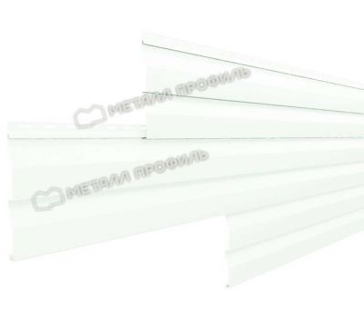 Металлический сайдинг МП СК-14х226 (ПЭ-01-9003-0.5) Белый от производителя  Металл Профиль по цене 905 р