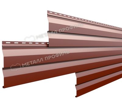 Металлический сайдинг МП СК-14х226 (PURMAN-20-3011-0.5) Коричнево-красный от производителя  Металл Профиль по цене 1 548 р