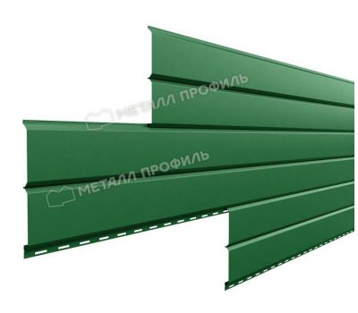Металлический сайдинг Lбрус-15х240 (ПЭП-01-6002-0.45) Зеленый лист от производителя  Металл Профиль по цене 431 р