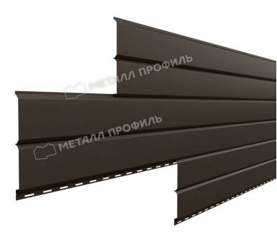 Металлический сайдинг Lбрус-15х240 (PURMAN-20-RR32-0.5) Темно-коричневый от производителя  Металл Профиль по цене 1 560 р