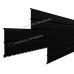 Металлический сайдинг Lбрус-15х240 (VikingMP-01-9005-0.45) Черный темный от производителя  Металл Профиль по цене 845 р