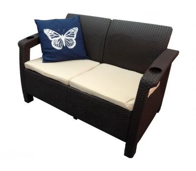 Двухместный диван Sofa Seаt Венге от производителя  Мебель Yalta по цене 16 800 р