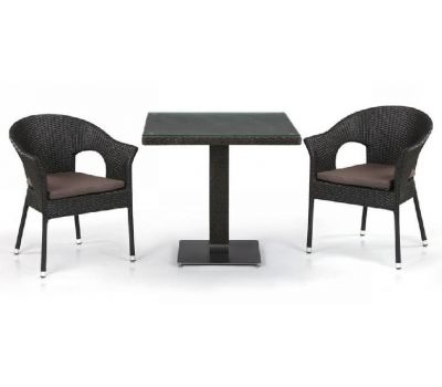 Комплект плетеной мебели из иск. ротанга T605SWT/Y79A-W53 Brown 2Pcs от производителя  Afina по цене 37 686 р
