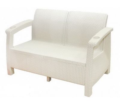 Двухместный диван Sofa Seаt Белый от производителя  Мебель Yalta по цене 16 632 р