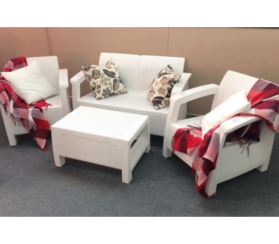 Диван и кресла Terrace Set Белый от производителя  Мебель Yalta по цене 28 200 р