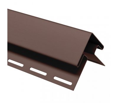 Внешний (наружный) угол коричневый для винилового сайдинга от производителя  Россия по цене 816 р