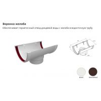 Воронка желоба ПВХ Белая Воронка желоба ПВХ Белая